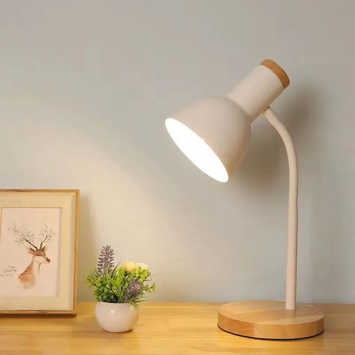Lisslune | Autumn and Winter Lighting | Nordic Creative Wood Art Iron LED Desk Lamp - Moxie