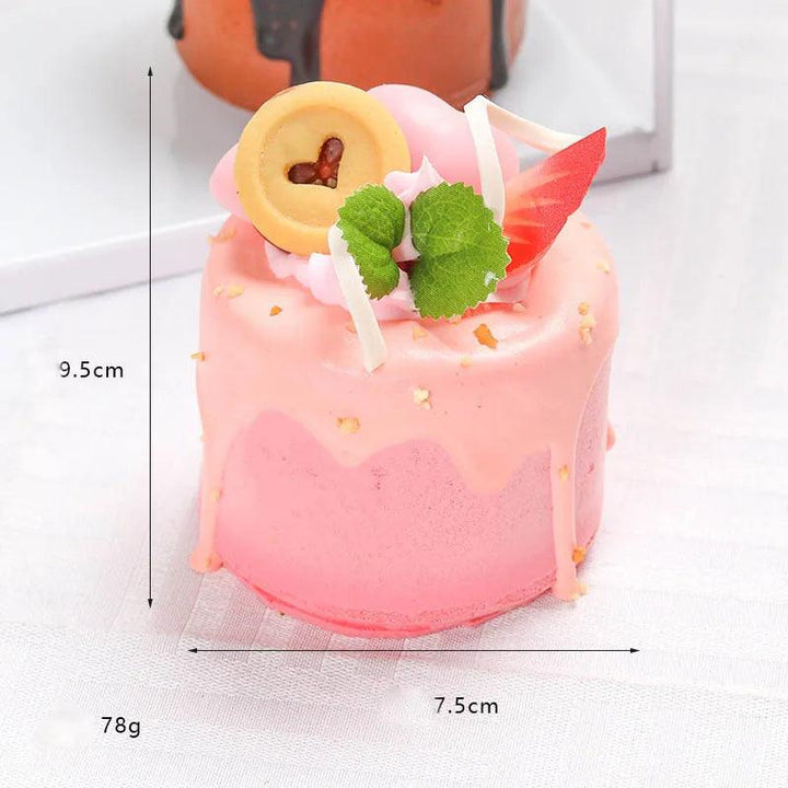 Lisslune | Realistic Synthetic Fruit Cake Model for Home Decor and Photography - 1 pc. FCYY-MIX2