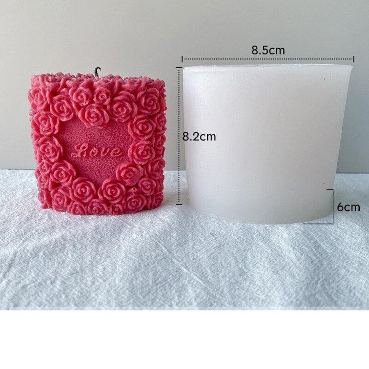 Lisslune | Rose Blossom Candles Craft Silicone Mold for Elegant DIY Creations