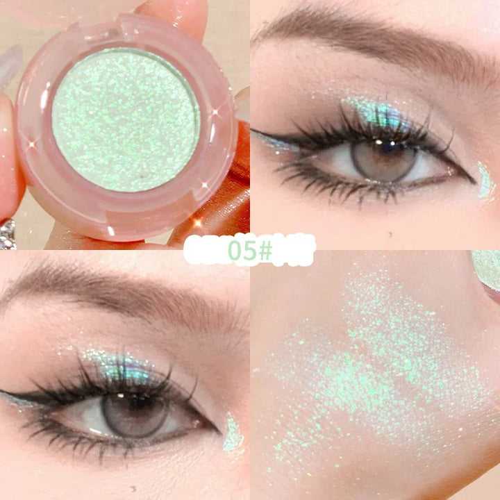 Rynx | Mashed Potatoes Texture Glitter Eyeshadow Long-lasting Waterproof Shimmer Eye Shadow Makeup Pearl Eyeshadow Pigment Korean Makeup
