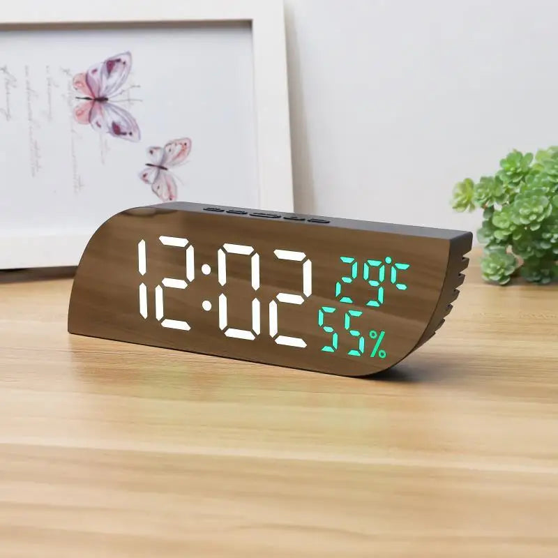 Lisslune | LED Digital Alarm Clock with Dual Display & Unlimited Snooze