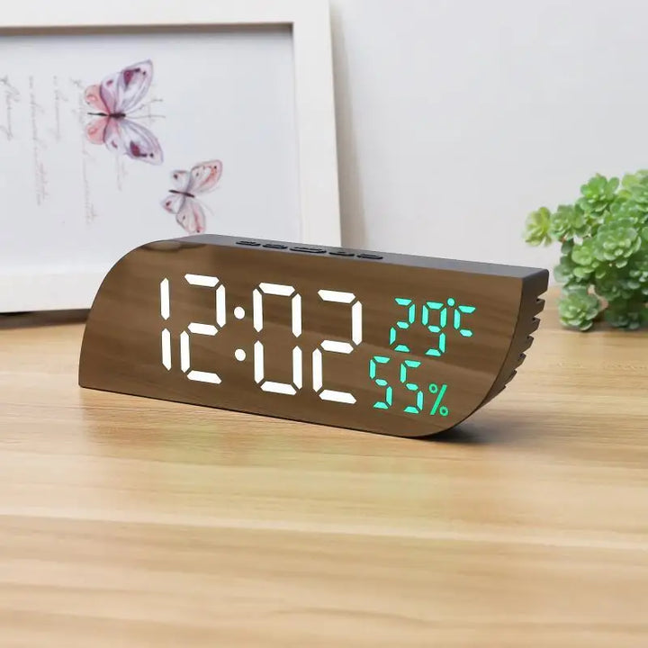 Lisslune | LED Digital Alarm Clock with Dual Display & Unlimited Snooze