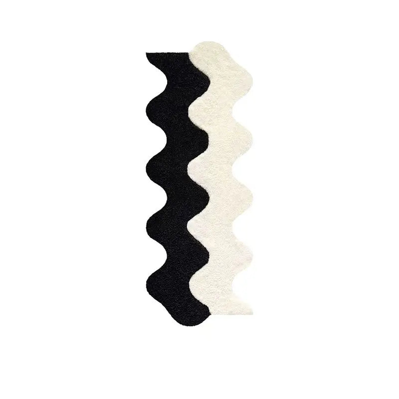 Rynx | Long irregular fluffy tufted rug room bed mat doormat non-slip bathroom rug entrance rug mats kitchen door mats