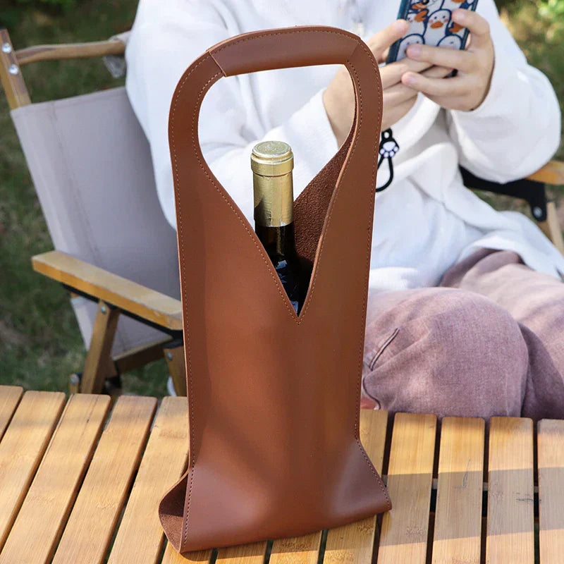 Lisslune | Wine Lover Leather Tote