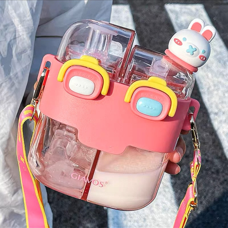 Lisslune | Double-Bin Drink More Kids Water Bottle