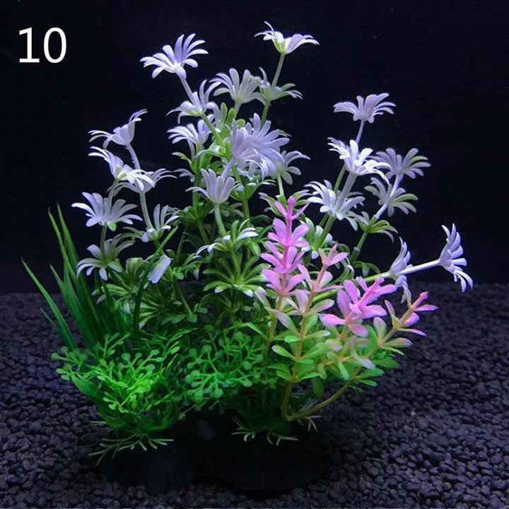 Lisslune | Vibrant Aquatic Plant Set: Realistic Decor for Aquariums