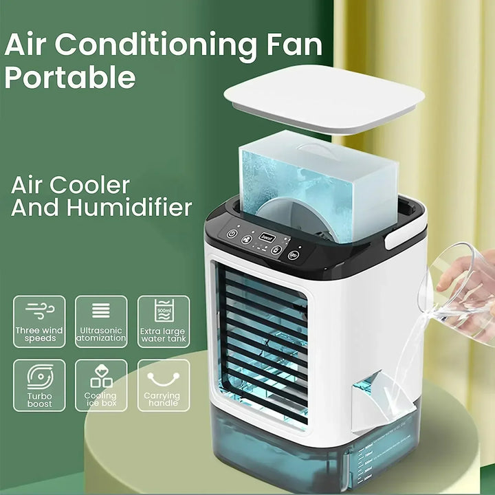 Lisslune | Ultrasonic Atomization Dual Spray Portable Air Conditioner