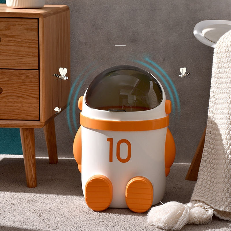 Lisslune | Mini Astronaut Shape Cute Office Trash Can