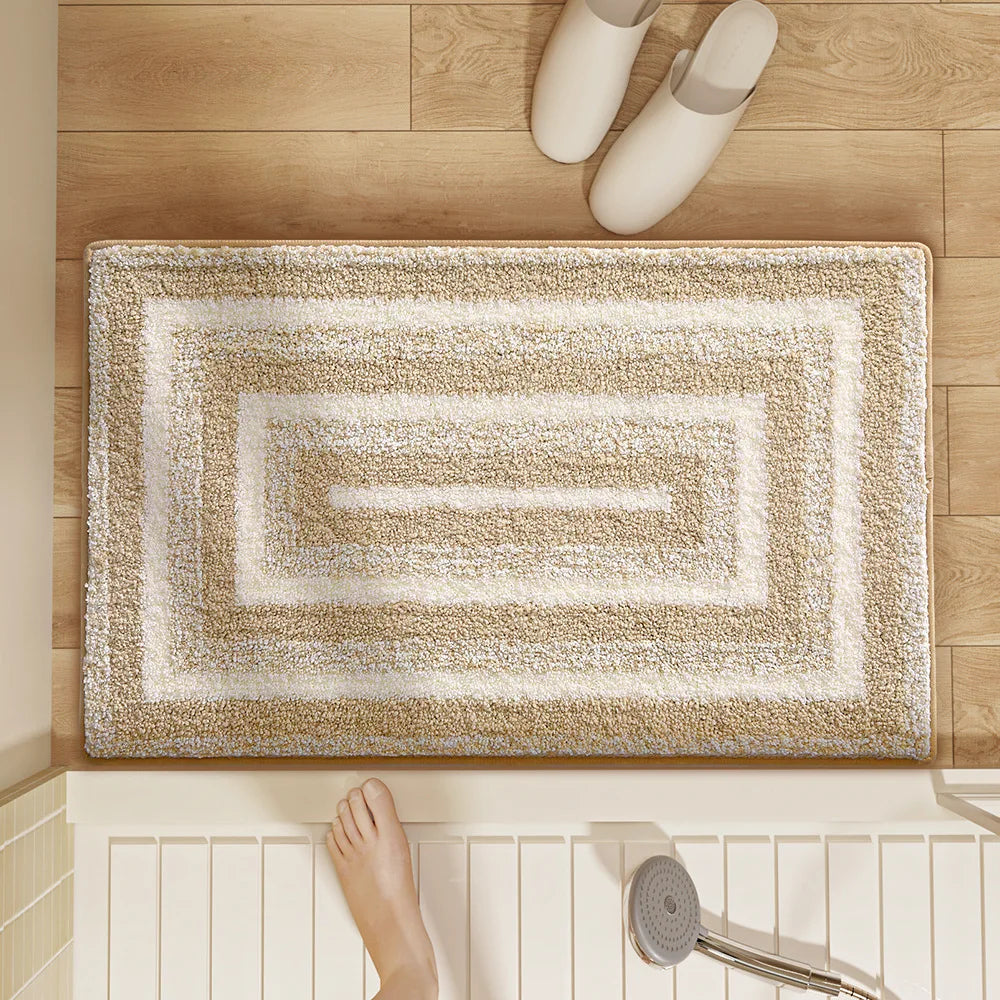Rynx | Chic geometric tufting bathroom mat soft long bedroom rug mat living room carpet non-slip hallway doormat home decor