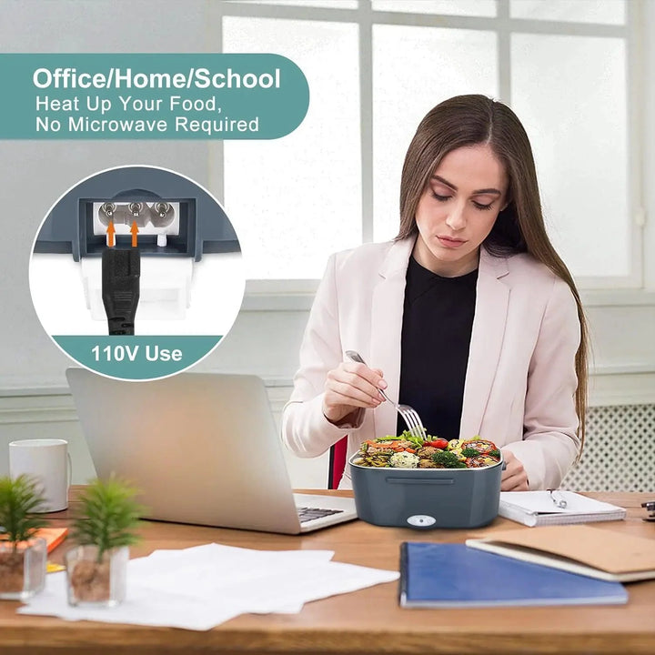 Lisslune | Electric portable food warmer with quick heating and leak-proof features