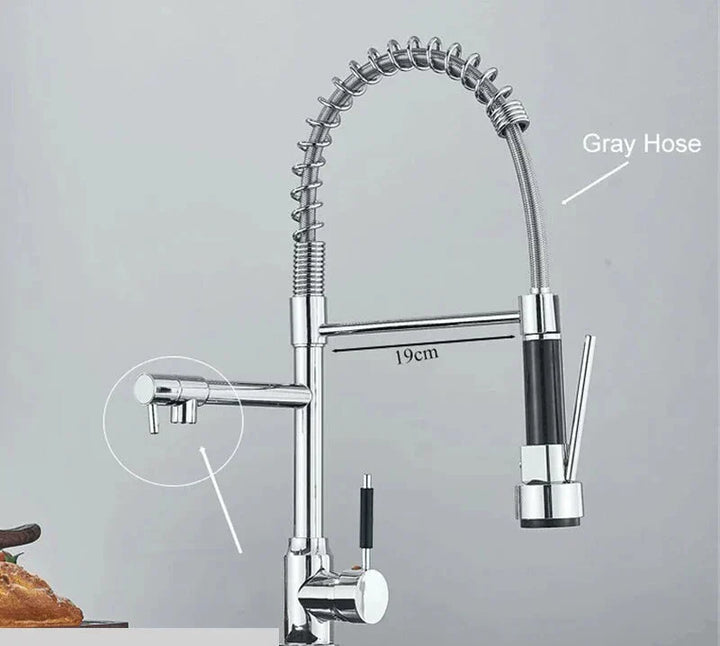 Lisslune | NickelPivot - 360° Rotating Kitchen Tap