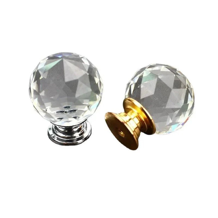 Lisslune | Chic Crystal Ball Glass Cabinet Knobs - Stylish Hardware for Home Decor Enhancement