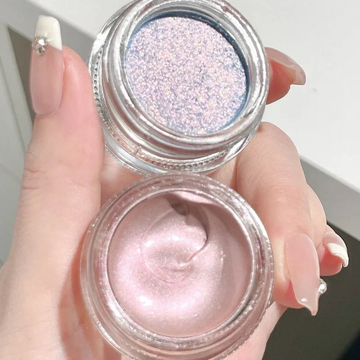 Rynx | Monochrome Glitter Liquid Eyeshadow Cream Texture Eye Face Highlighter Durable Eyeshadow Shine Diamond Eye Makeup Cosmetics