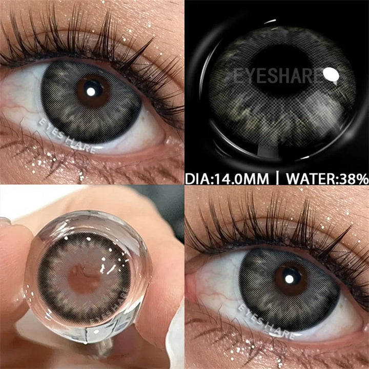 Rynx | 1 Pair of Colorful Contact Lenses for Eye Fashion High-Quality Lenses Blue Lenses Green Contact Lenses Annual Cosmetic Eye Contact Lenses