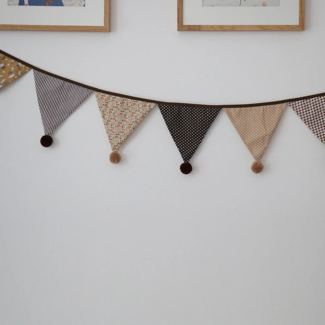 Rynx | Nordic Style Hanging Decorations Cotton Dots Floral Garland Children's Room Accessories Home Party Wedding Wall Children's Room Decoration
