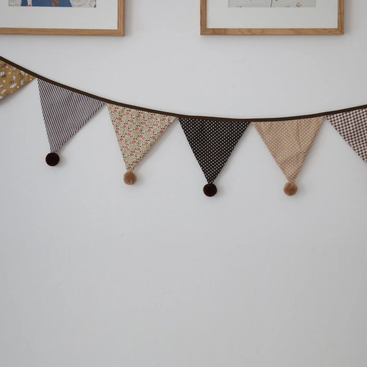 Rynx | Nordic Style Hanging Decorations Cotton Dots Floral Garland Children's Room Accessories Home Party Wedding Wall Children's Room Decoration