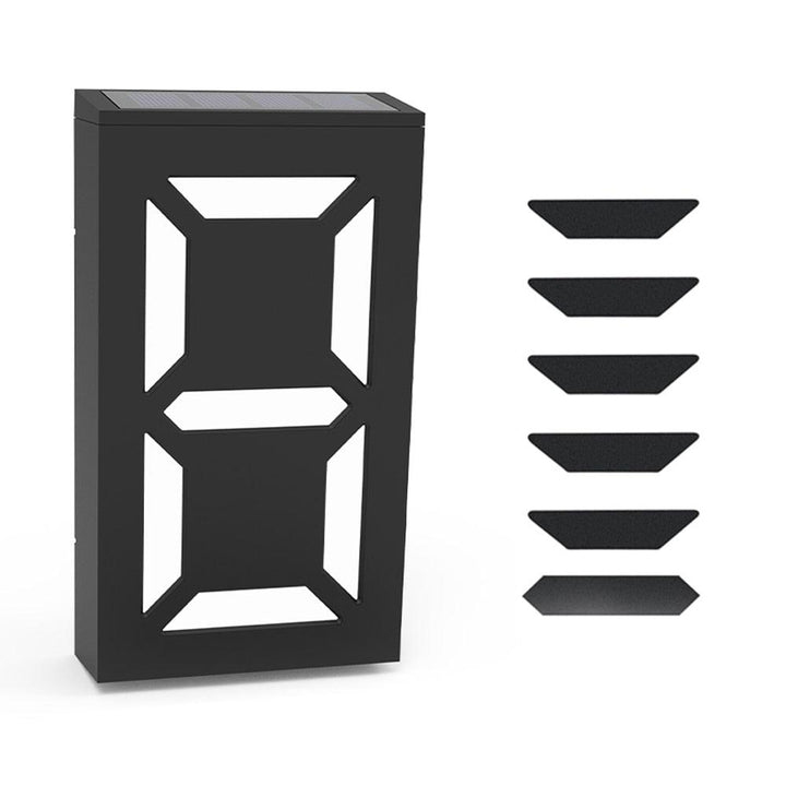 Lisslune | Elegant Solar-Powered LED House Number Sign: Contemporary Outdoor Signage