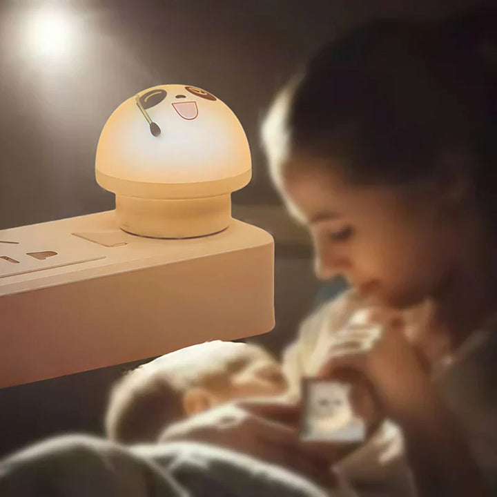 Lisslune | Cute Panda Voice-Controlled LED Night Lamp
