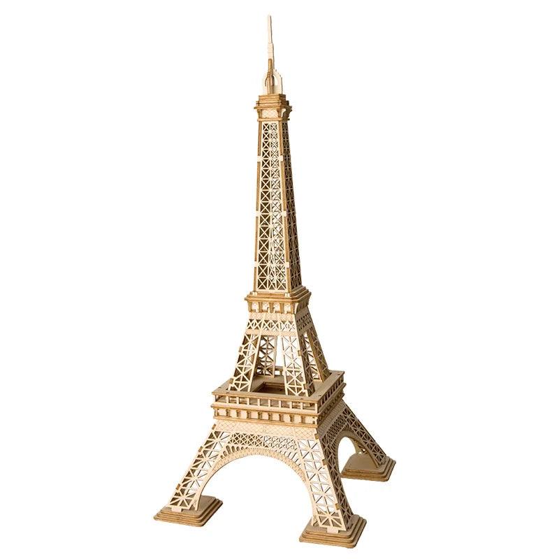 Lisslune | 3D Architectural Wooden Puzzle Set: Build Big Ben, Tower Bridge & Five-Story Pagoda