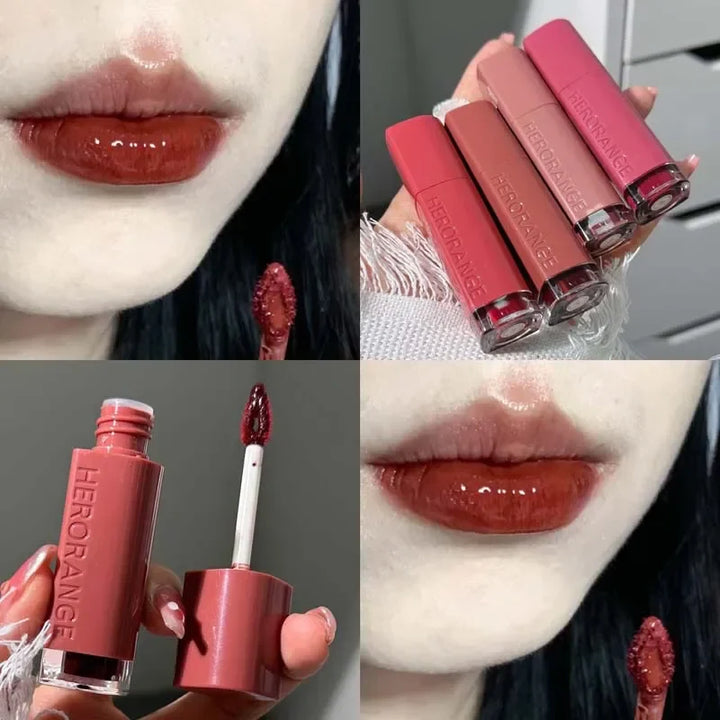 Rynx | Mirror Lip Gloss Lip Glass Transparent Long-lasting Moisturizing Waterproof Liquid Lipsticks Sexy Red Lips Cosmetics 6 Colors