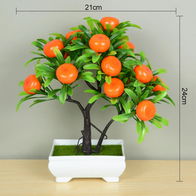 Rynx Artificial Plants Bonsai Small Tree Pot Artificial Plant Flowers Potted Plants Ornaments For Home Room Table Decoration Hotel Garden Decor