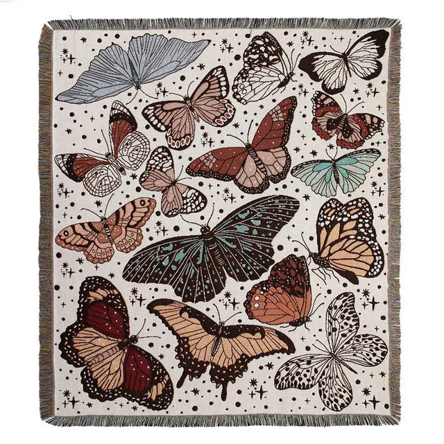 Lisslune | Floral Garden Throw Blanket