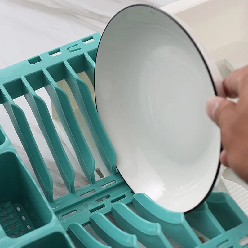 Lisslune | Efficient Kitchen Retractable Dish Drain Rack