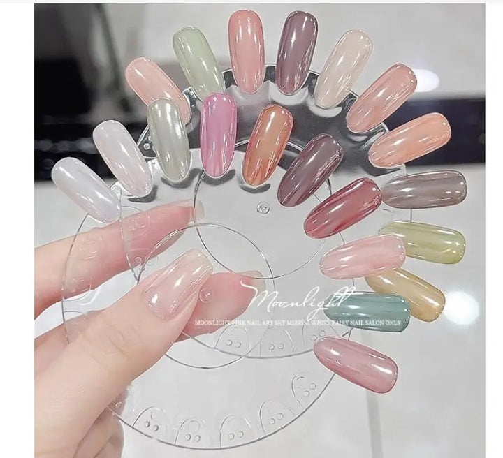Rynx | 1jar Plating Aurora Chrome Nail Powder High Gloss Moonlight Mirror Fine Glitter Pigment Aurora Pearl Rub Dust Chrome Nails