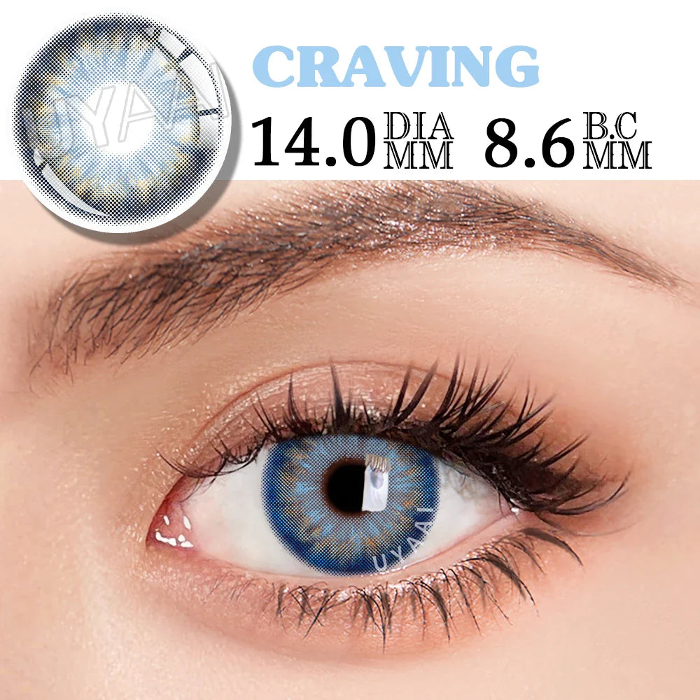 Rynx | 1 Pair of Color Contact Lenses for Naturally Beautiful Pupil Color Lenses Cosmetics Blue Eyes Contact Lenses Fast Delivery