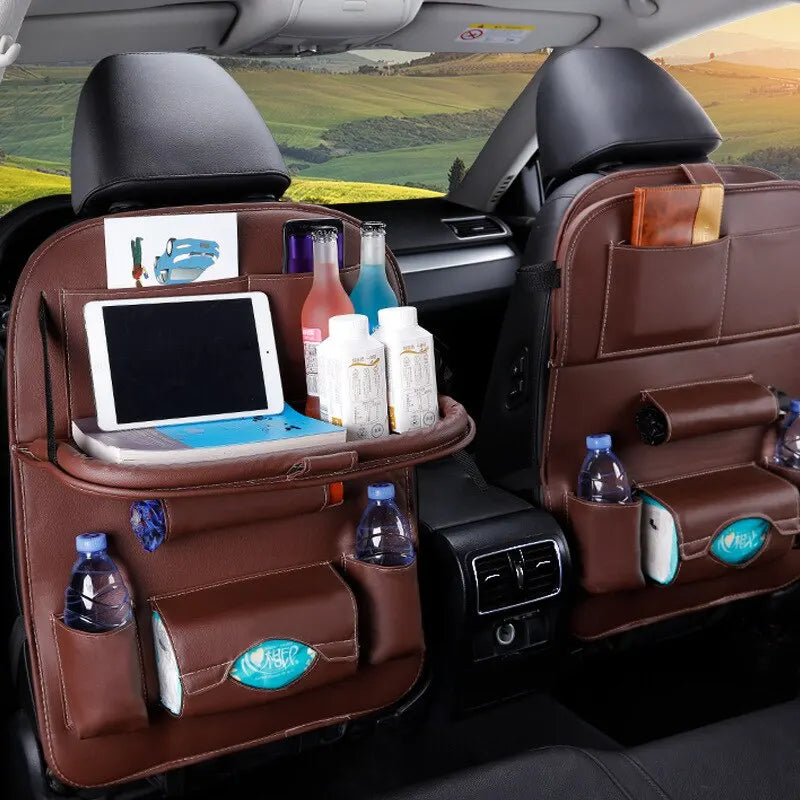 Lisslune | Seatback Organizer with Folding Table Tray