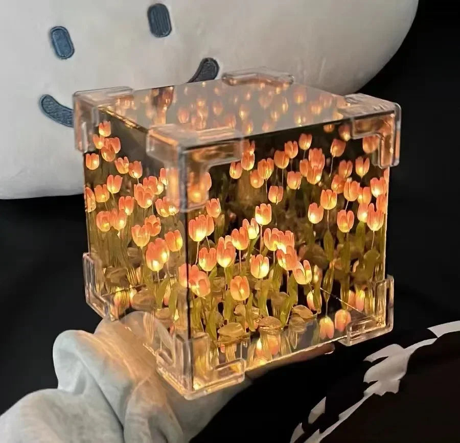 Lisslune | 3D Tulip DIY Flower Cube Night Lamp