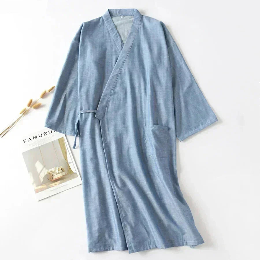 Lisslune | SleepRobe Bathrobe - Luxurious Men's Kimono Bathrobe 2024