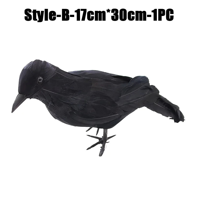 Rynx | Halloween Decoration Simulation Black Crow Raven Bird Repellent Pest Control Pigeon Repellent Garden Decoration Outdoor