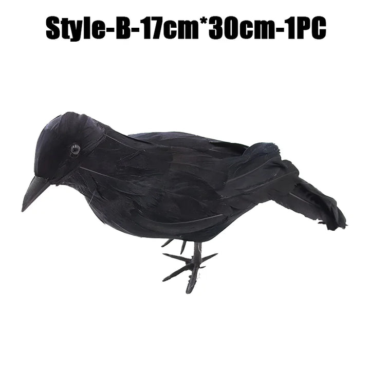 Rynx | Halloween Decoration Simulation Black Crow Raven Bird Repellent Pest Control Pigeon Repellent Garden Decoration Outdoor