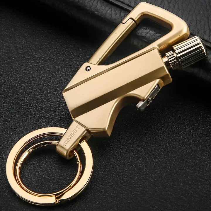 Lisslune | FlareKey – Multifunction Keychain Lighter | Windproof Kerosene Lighter for Outdoor & Everyday Use