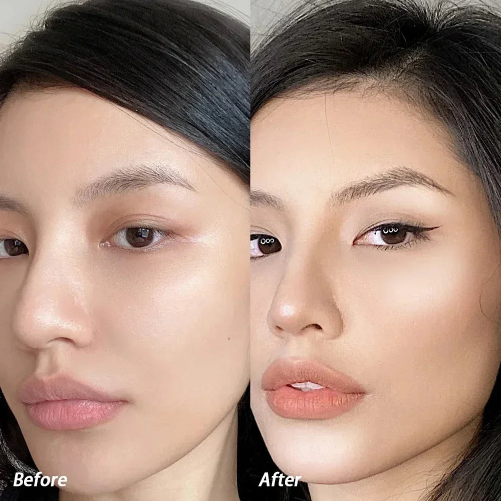 Rynx | Liquid Contour Bronzer Stick 2 in 1 Brightens the Skin Warm Shade Brown Nose Shadow Contour Matte Highlighter Face Bronzer Make-up