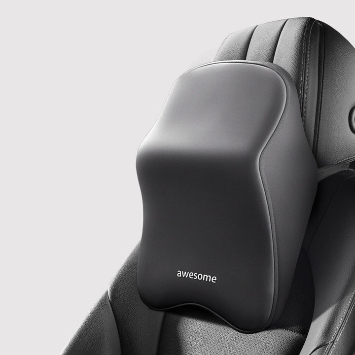Lisslune | ErgoDrive Car Seat Support – Orthopaedic Cushion for Neck & Back Pain Relief While Driving