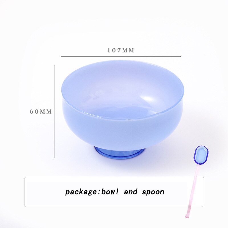 Lisslune | Colorful borosilicate dessert bowl with spoon