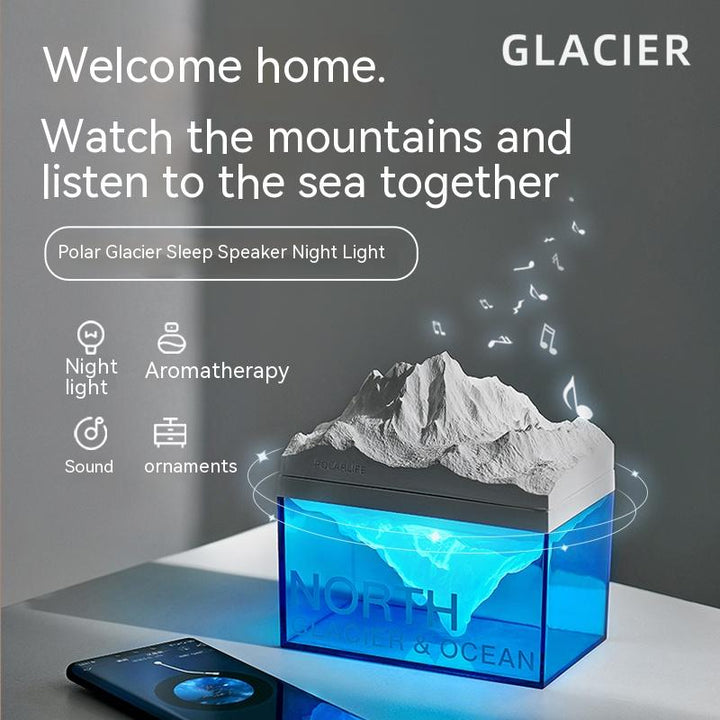 Lisslune | Iceberg Aromatherapy Bluetooth Speaker Night Lamp