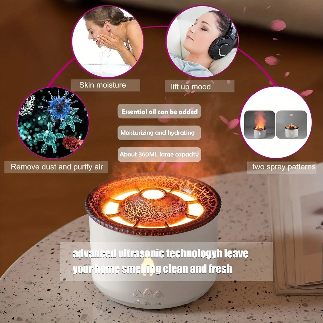 Lisslune | Portable ultrasonic aromatherapy humidifier with night light