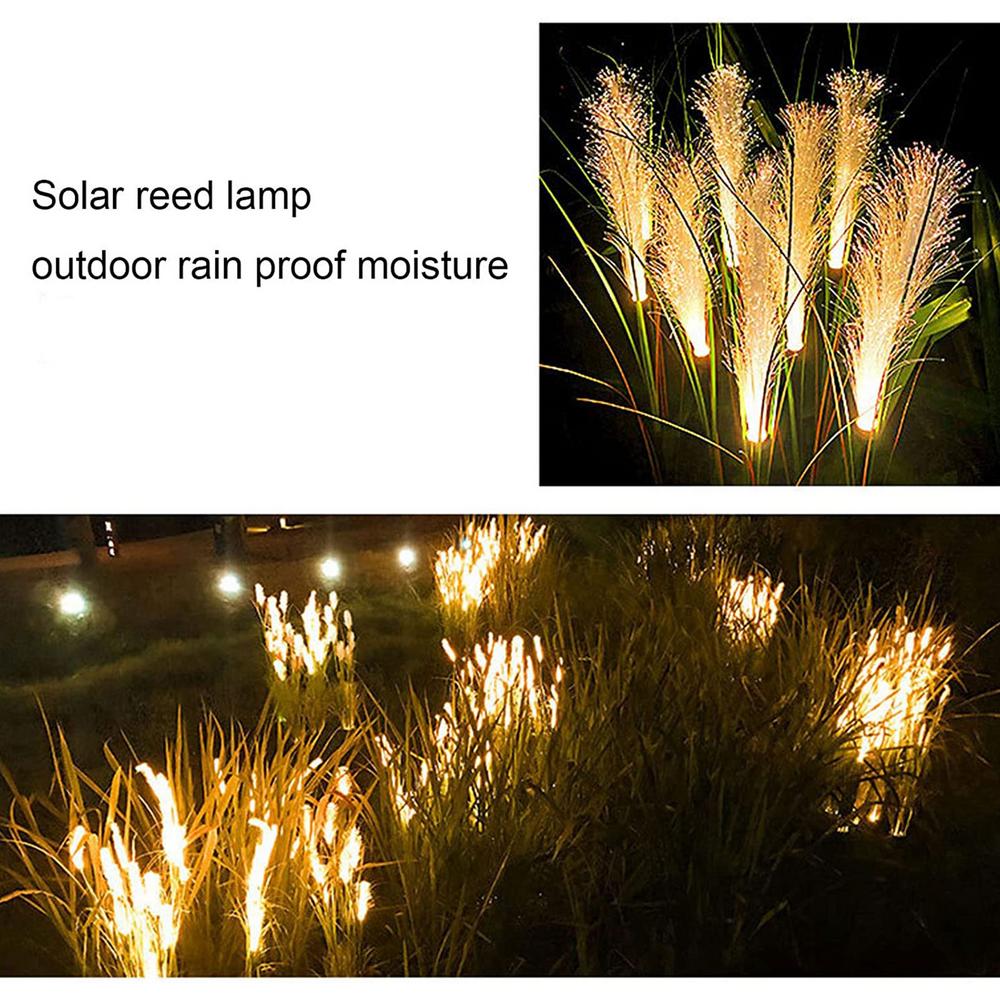 Lisslune | Solar Reed Waterproof Fiber Patio Lights