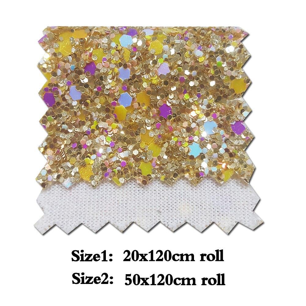 Lisslune | Sparkling Chunky Glitter Fabric Roll - Create a Creative Fantasy