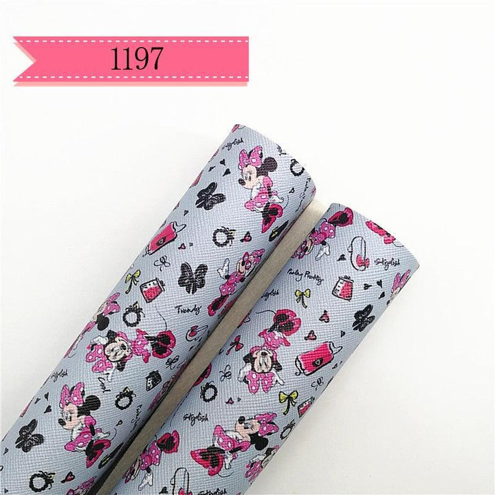 Lisslune | Cartoon-Inspired Synthetic Leather Craft Rolls - Set of 2 - 20x134cm Each