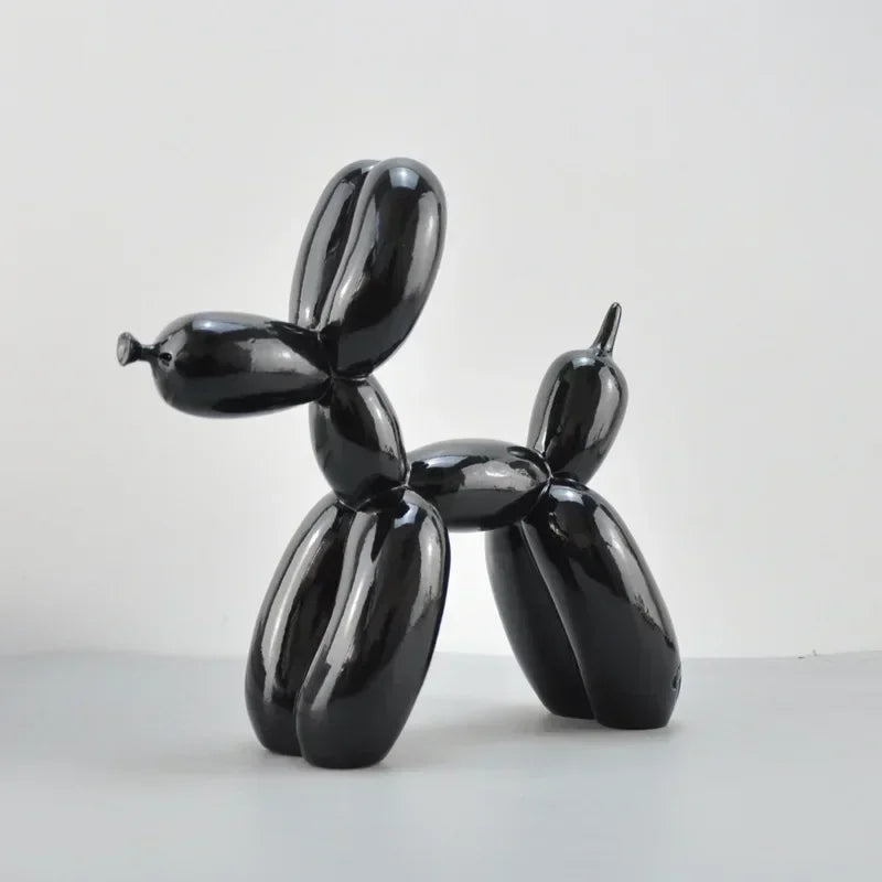 Lisslune | Nordic Balloon Dog Sculpture Resin Animal Ornament Art Sculptures and Figures Craft Home Decoration Room Desktop Accessories