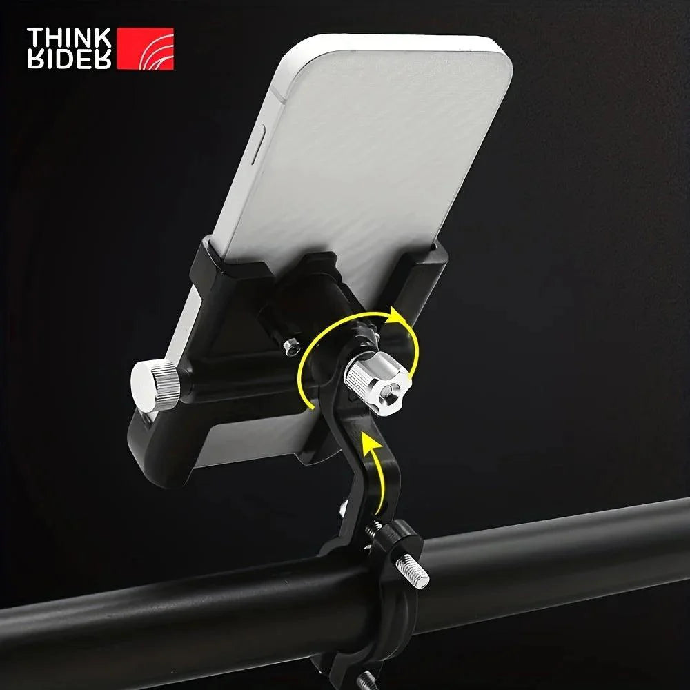 Lisslune | ThinkRider MTB Adjustable 360° Rotatable Phone Holder for Bikes - Non-slip Aluminum Bike Mount