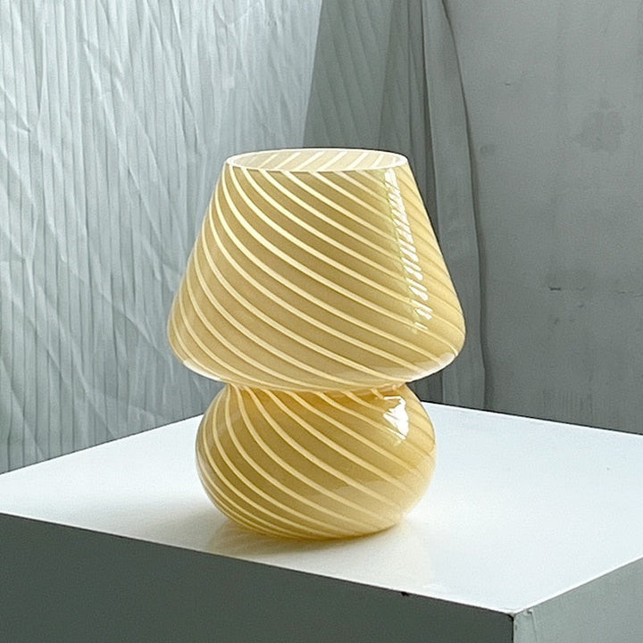 Lisslune | LED Desk Lamp in Mushroom Shape made of Glass