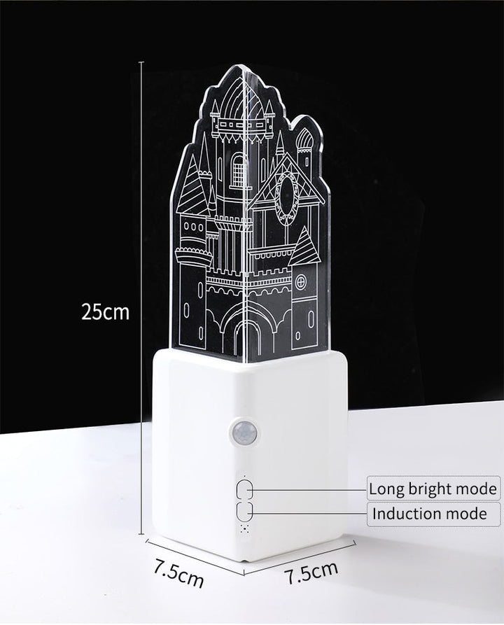 Lisslune | 3D LED Rechargeable Wall Night Lamp