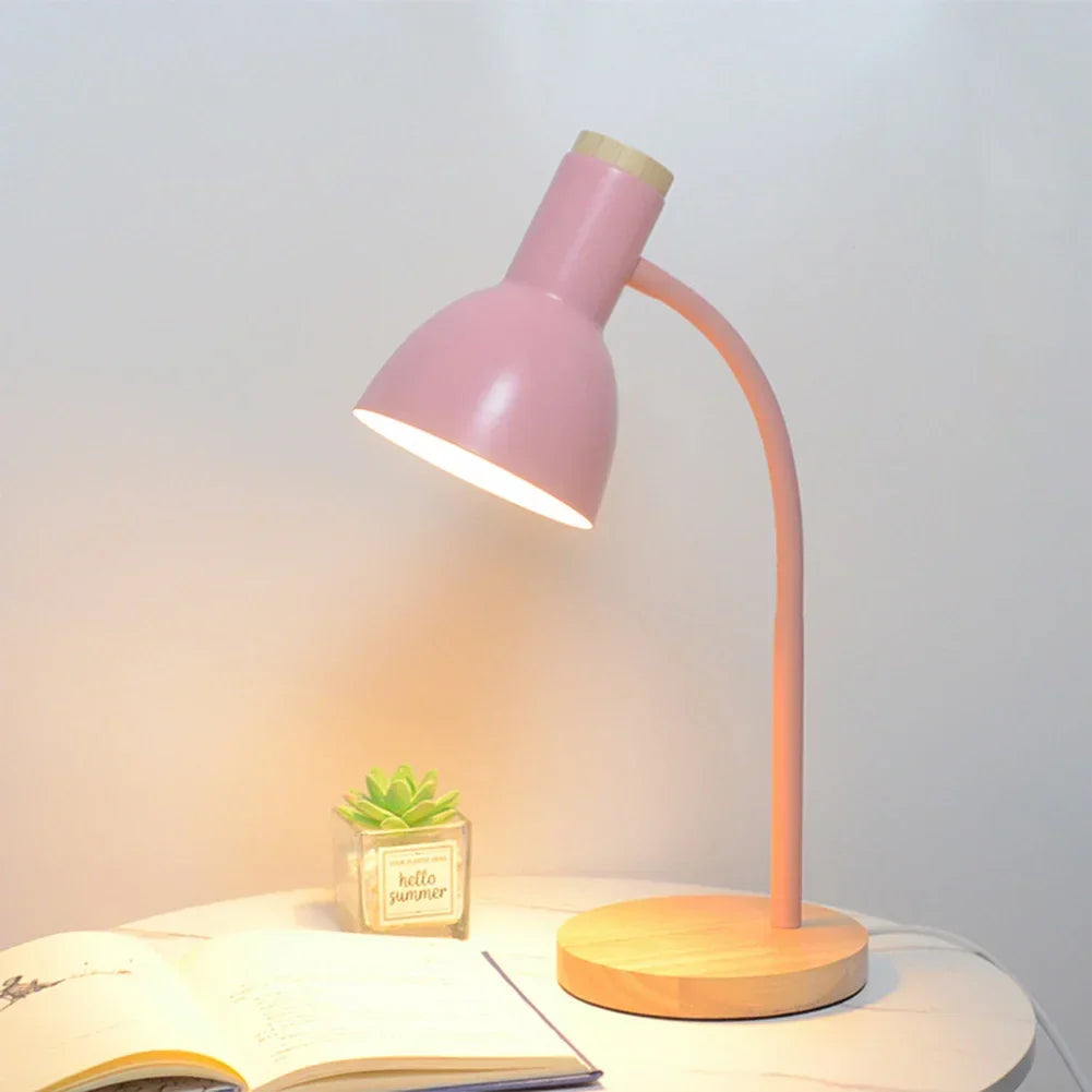 Lisslune | Autumn and Winter Lighting | Nordic Creative Wood Art Iron LED Desk Lamp - Moxie