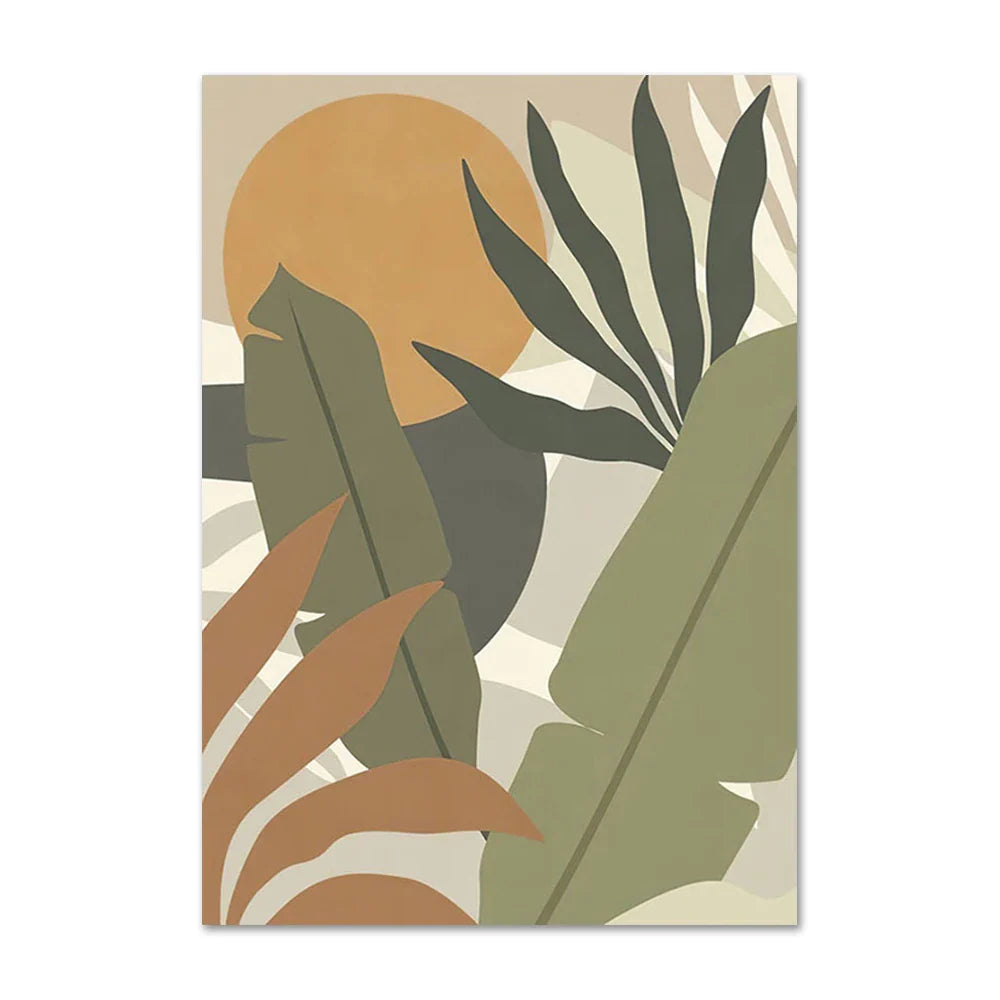 Lisslune | Monstera leaf canvas poster