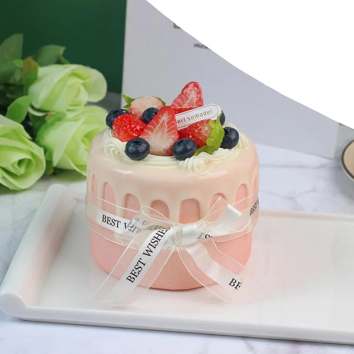 Lisslune | Realistic Artificial Sea Salt Room Cake Model - Ideal for Events, Home Decor, and Restaurant Displays